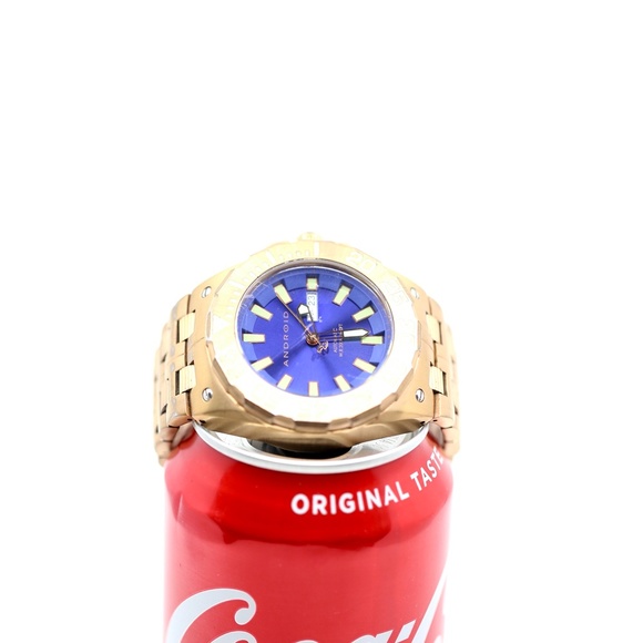 Android Watch Stainless Steel Blue Face Automatic - Picture 3 of 11